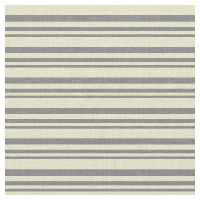 Grey and Pale Goldenrod Pattern Fabric (Close Up)