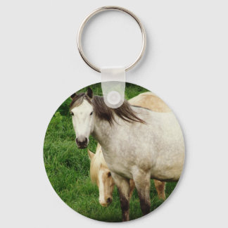 Grey and Palomino Keychain