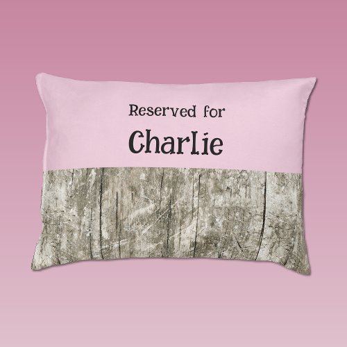 Grey and pink reserved for name pet bed