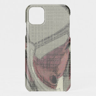 Grey and Red Abstract Art Incipio iPhone Wallet Ca iPhone 11 Case