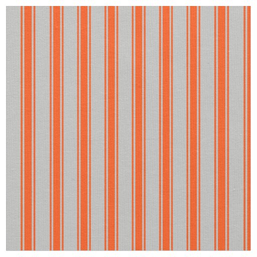 Grey and Red Striped Pattern Fabric