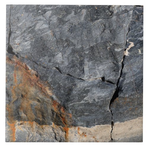 Grey and Rust Natural Stone Photographic Ceramic Tile