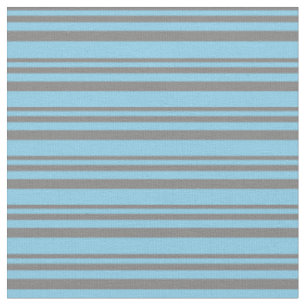 Grey and Sky Blue Pattern Fabric