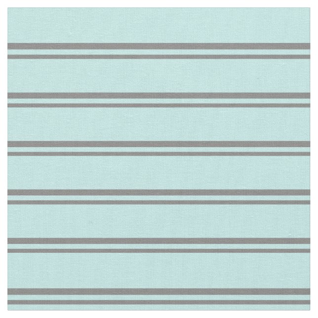 Grey and Turquoise Colored Stripes Pattern Fabric (Close Up)