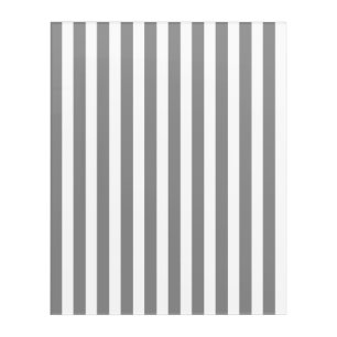 Grey and white candy stripes acrylic print