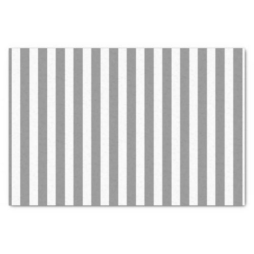 Grey and white candy stripes tissue paper