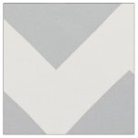 Grey and White Chevron Stripe Fabric