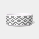 Grey and white diamond pattern bowl<br><div class="desc">Grey and white diamond pattern</div>
