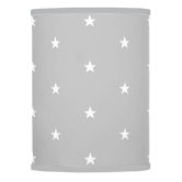 white and grey star lampshade