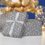 Grey and White Stars Holiday Wrapping Paper<br><div class="desc">This charming holiday wrapping paper features a fun grey and white hand drawn starry pattern.</div>