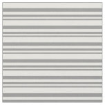 [ Thumbnail: Grey and White Striped/Lined Pattern Fabric ]