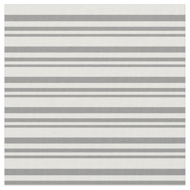 Grey and White Striped/Lined Pattern Fabric (Close Up)