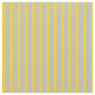 Grey and Yellow Colored Lines Fabric