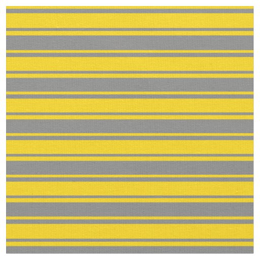 Grey and Yellow Colored Lines Fabric