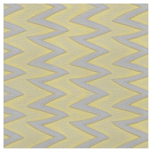 Grey and yellow zigzag stripes fabric