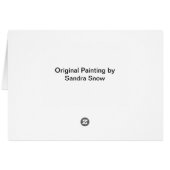 Grey Arabian Horse running Cards (Back Horizontal)