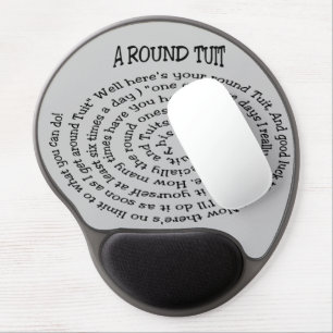 Grey Around To It Gel Mouse Pad