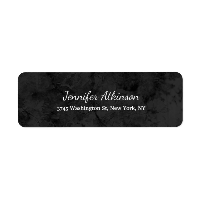 Grey Background Creative Script Plain Simple Label (Front)