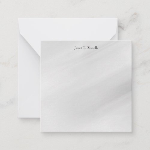 Grey Background Elegant Plain Simple Professional Note Card