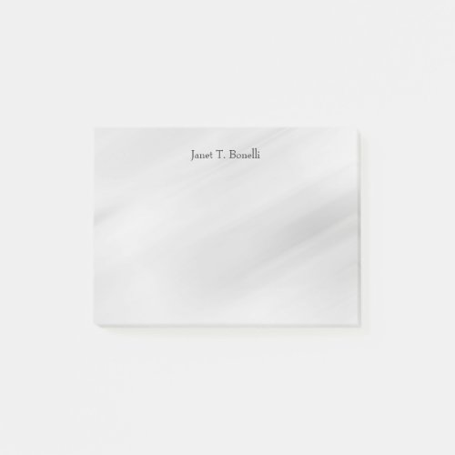 Grey Background Elegant Plain Simple Professional Post_it Notes