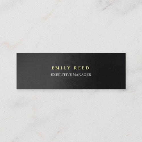 Grey background modern simple professional slim mini business card