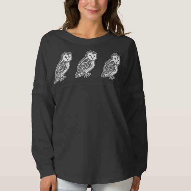 Grey Barn Owls Women's Spirit Jersey Shirt (Front)