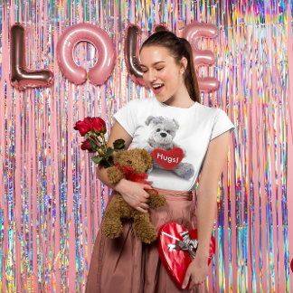 Grey Bear With Heart T-Shirt