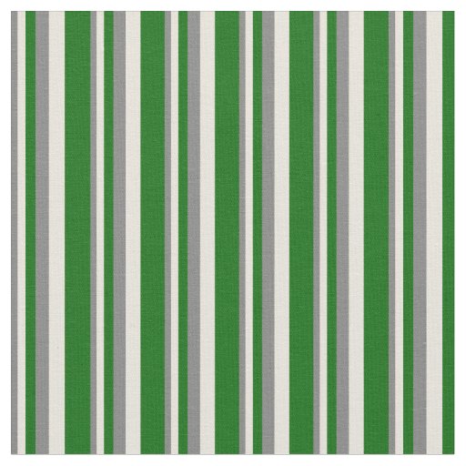 Grey, Beige, and Dark Green Striped Pattern Fabric