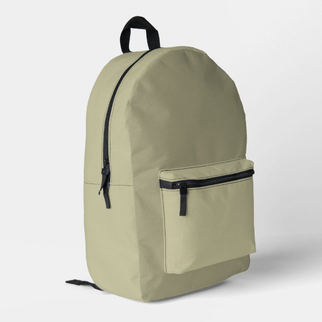 Grey Beige Backpack (Back Corner Left)