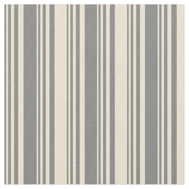 Grey & Beige Pattern Fabric (Close Up)