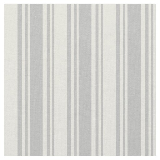 Grey & Beige Striped Pattern Fabric