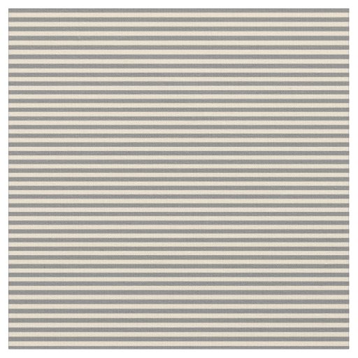 Grey & Beige Stripes/Lines Pattern Fabric