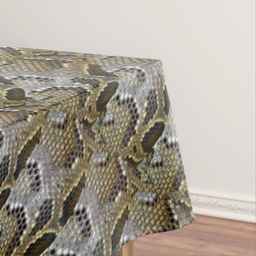 grey black beige animal pattern snake print tablecloth