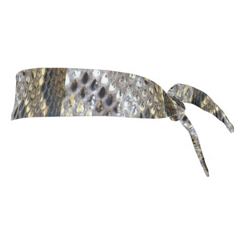 grey black beige animal pattern snake print tie headband