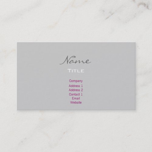 Business Cards- Trendy Fashion Grey/Black