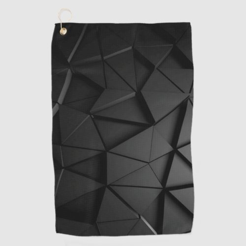 Grey black design  car  golf towel