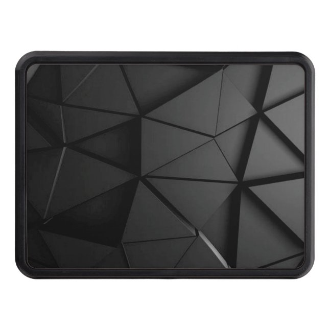 Grey black design  hitch cover (Front)