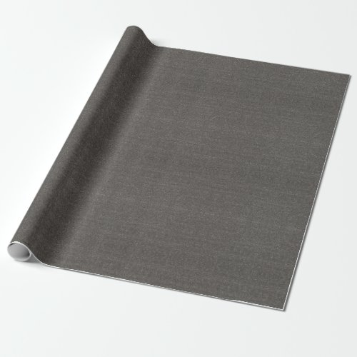 Grey  Black Faux Glitter Wrapping Paper