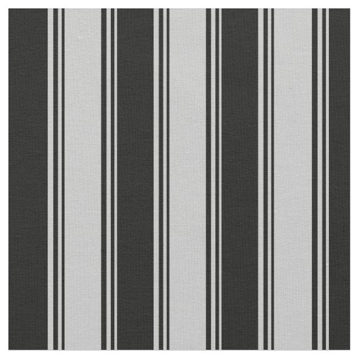 Grey & Black Lined Pattern Fabric