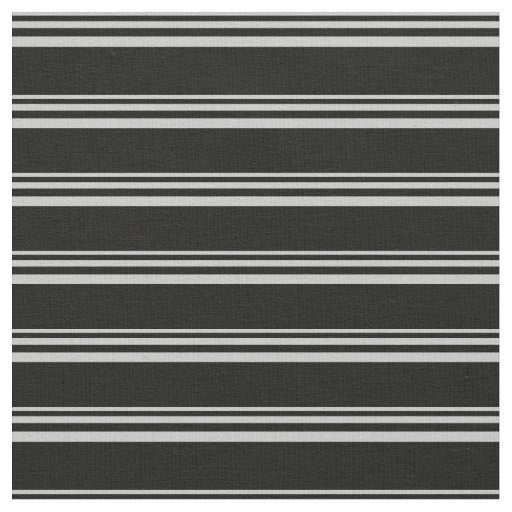 Grey & Black Striped/Lined Pattern Fabric