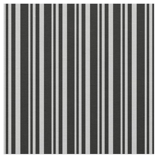 Grey & Black Striped/Lined Pattern Fabric