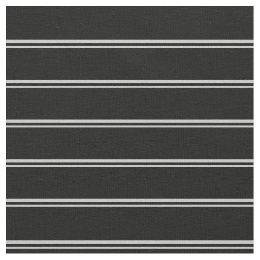 Grey & Black Stripes/Lines Pattern Fabric
