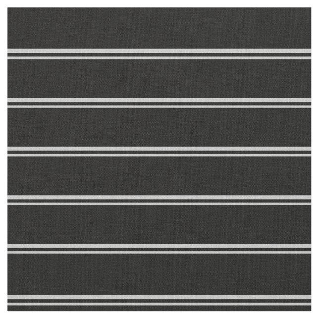 Grey & Black Stripes/Lines Pattern Fabric (Close Up)