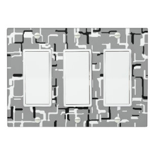 Grey Black White  Light Switch Cover