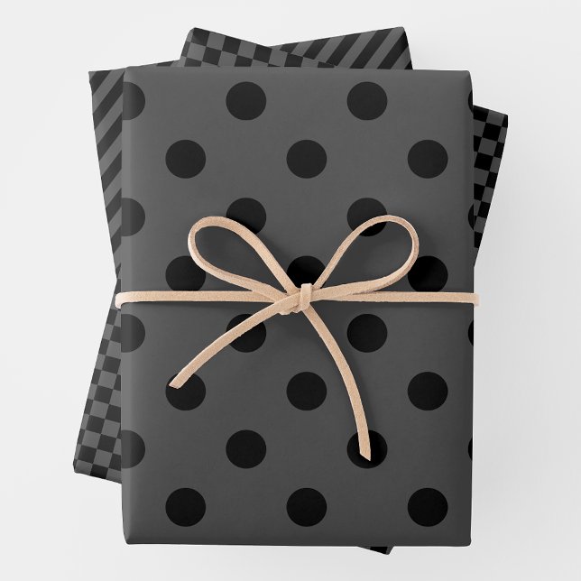 Grey & Black Wrapping Paper Sheets (Creator Uploaded)