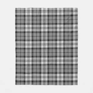  Grey Blackwatch Tartan Plaid Design  Fleece Blanket