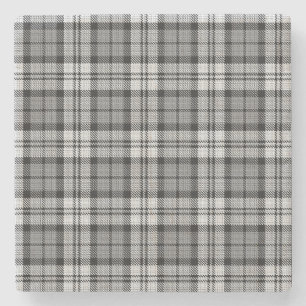  Grey Blackwatch Tartan Plaid Design  Stone Coaster