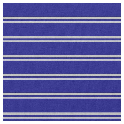 Grey & Blue Colored Lines Pattern Fabric
