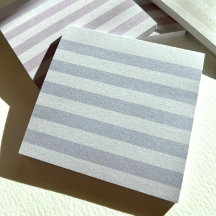 Grey Blue Pastel Stripe Notes