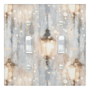 Grey Blue Rainy Day Lantern Light Switch Cover